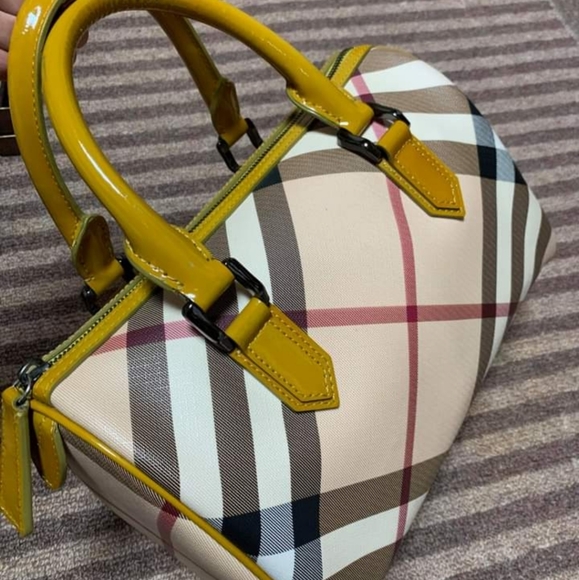 Burberry Mustard Boston Bag - Picture 5 of 14